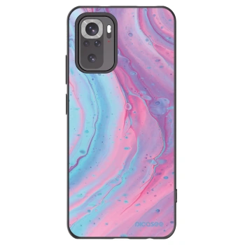 Picasee silikónový čierny obal pre Xiaomi Redmi Note 11S 4G - Pink liquid