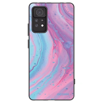 Picasee silikónový čierny obal pre Xiaomi Redmi Note 11 Pro 5G - Pink liquid