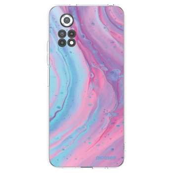 Picasee silikónový prehľadný obal pre Xiaomi Poco X4 Pro 5G - Pink liquid