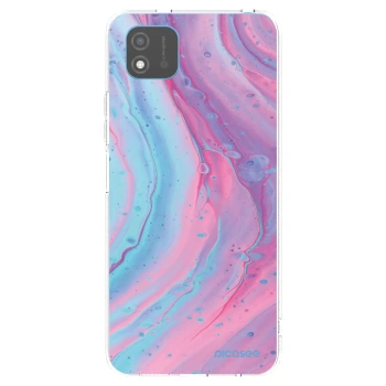 Picasee silikónový prehľadný obal pre Realme C11 (2021) - Pink liquid