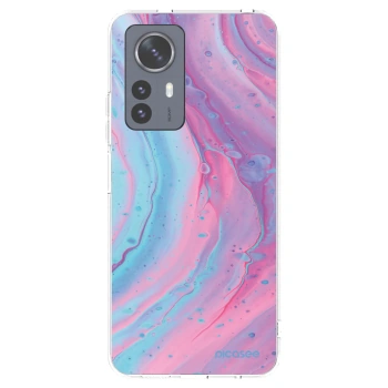 Picasee silikónový prehľadný obal pre Xiaomi 12 Pro - Pink liquid