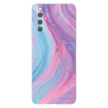 Picasee silikónový prehľadný obal pre Sony Xperia 10 IV 5G - Pink liquid