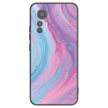Picasee silikónový čierny obal pre Xiaomi 12 Lite - Pink liquid