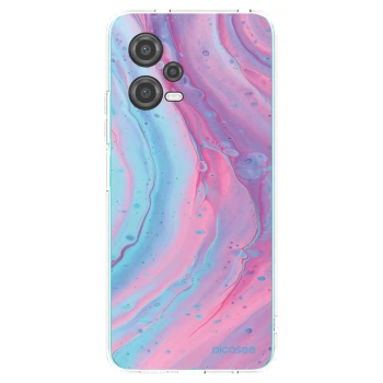 Picasee silikónový prehľadný obal pre Xiaomi Poco X5 - Pink liquid