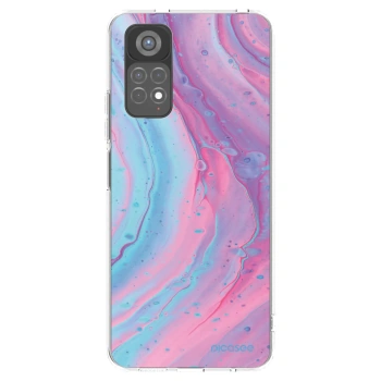 Picasee silikónový prehľadný obal pre Xiaomi Redmi Note 11S 5G - Pink liquid