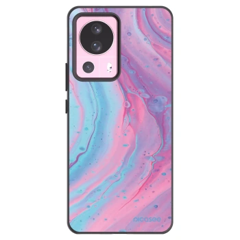 Picasee silikónový čierny obal pre Xiaomi 13 Lite - Pink liquid