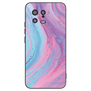 Picasee silikónový čierny obal pre Xiaomi 13 - Pink liquid