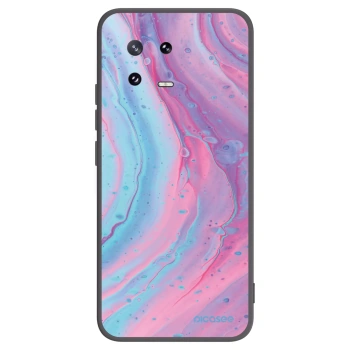 Picasee silikónový čierny obal pre Xiaomi 13 Pro - Pink liquid