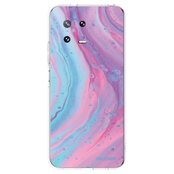 Picasee silikónový prehľadný obal pre Xiaomi 13 Pro - Pink liquid