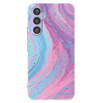 Picasee silikónový prehľadný obal pre Samsung Galaxy A54 5G A546B - Pink liquid
