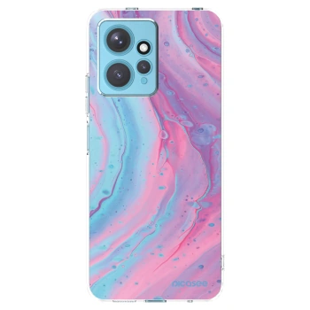 Picasee silikónový prehľadný obal pre Xiaomi Redmi Note 12 4G - Pink liquid