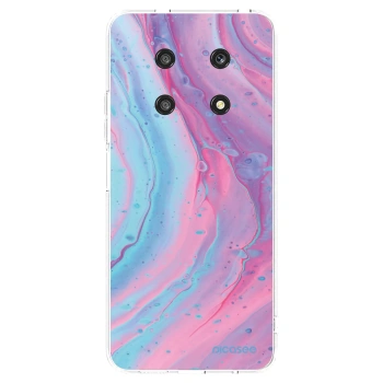 Picasee silikónový prehľadný obal pre Honor Magic4 Lite 5G - Pink liquid