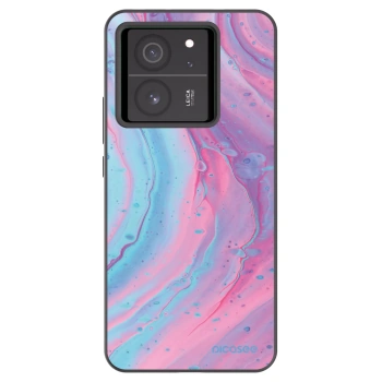 Picasee silikónový čierny obal pre Xiaomi 13T - Pink liquid