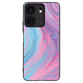 Picasee silikónový čierny obal pre Xiaomi Redmi 13C 4G - Pink liquid
