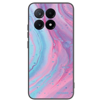 Picasee silikónový čierny obal pre Xiaomi Poco X6 Pro - Pink liquid