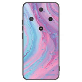 Picasee silikónový čierny obal pre Honor Magic6 Lite 5G - Pink liquid