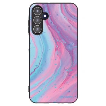Picasee silikónový čierny obal pre Samsung Galaxy A15 A155F 4G - Pink liquid