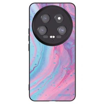 Picasee silikónový čierny obal pre Xiaomi 14 Ultra - Pink liquid