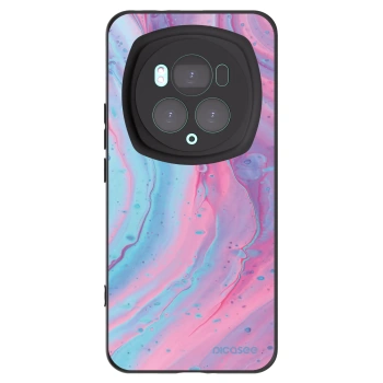 Picasee silikónový čierny obal pre Honor Magic6 Pro - Pink liquid