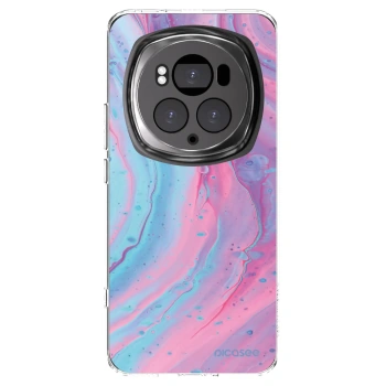 Picasee silikónový prehľadný obal pre Honor Magic6 Pro - Pink liquid