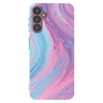 Picasee silikónový prehľadný obal pre Samsung Galaxy A05s A057G - Pink liquid