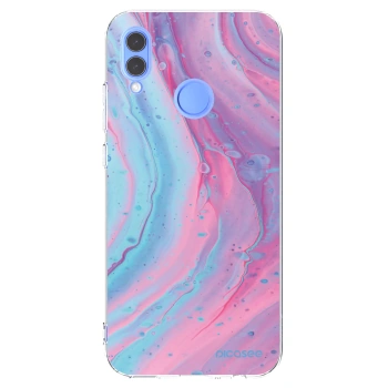 Picasee silikónový prehľadný obal pre Huawei P Smart 2019 - Pink liquid