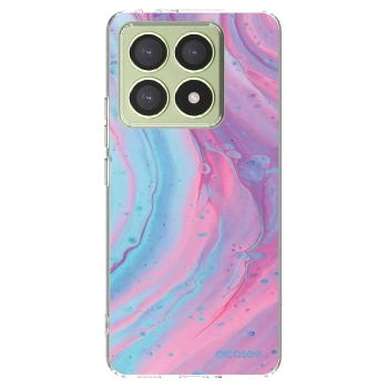 Picasee silikónový prehľadný obal pre Xiaomi 14T - Pink liquid