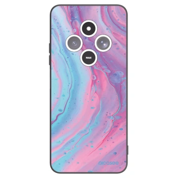 Picasee silikónový čierny obal pre Xiaomi Redmi 14C - Pink liquid