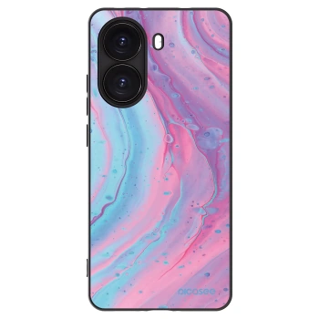 Picasee silikónový čierny obal pre Xiaomi Poco X7 Pro 5G - Pink liquid