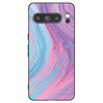 Picasee silikónový čierny obal pre Google Pixel 8 Pro - Pink liquid