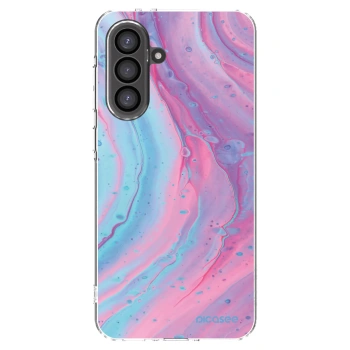 Picasee silikónový prehľadný obal pre Samsung Galaxy A36 5G - Pink liquid