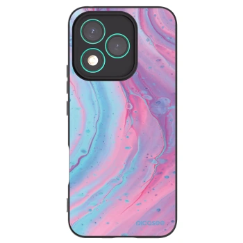 Picasee silikónový čierny obal pre Honor 400 Lite 5G - Pink liquid