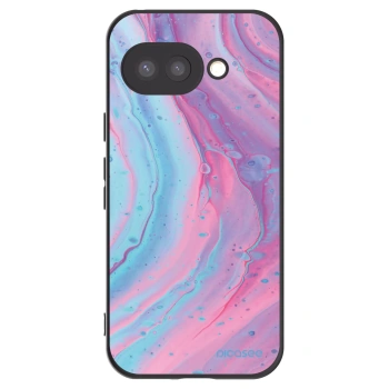 Picasee silikónový čierny obal pre Google Pixel 9a - Pink liquid