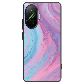 Picasee silikónový čierny obal pre Xiaomi Poco F7 Pro 5G - Pink liquid
