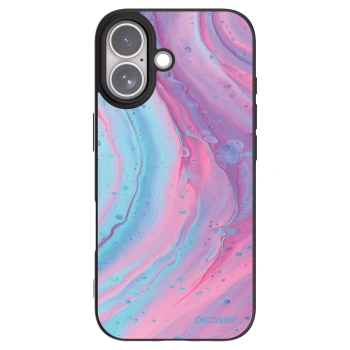 Picasee silikónový čierny obal pre Apple iPhone 17 - Pink liquid