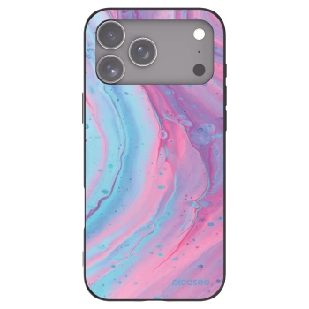 Picasee silikónový čierny obal pre Apple iPhone 17 Pro Max - Pink liquid