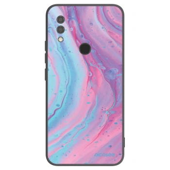 Picasee silikónový čierny obal pre Xiaomi Redmi 7 - Pink liquid