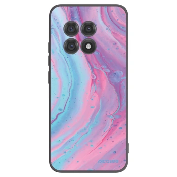 Picasee silikónový čierny obal pre OnePlus 13R 5G - Pink liquid