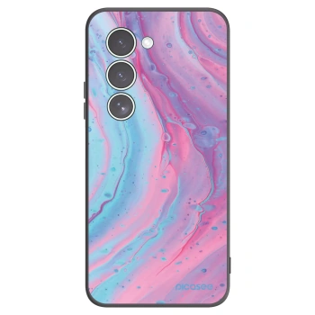 Picasee silikónový čierny obal pre Xiaomi Redmi 15 5G - Pink liquid