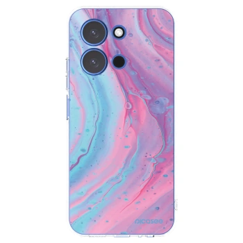 Picasee silikónový prehľadný obal pre Xiaomi Redmi 15C 4G - Pink liquid
