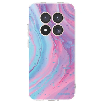 Picasee silikónový prehľadný obal pre Xiaomi Redmi Note 15 Pro 4G - Pink liquid
