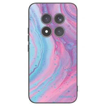 Picasee silikónový čierny obal pre Xiaomi Redmi Note 15 Pro+ - Pink liquid