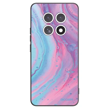 Picasee silikónový čierny obal pre Xiaomi Redmi Note 15 - Pink liquid