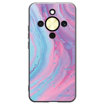 Picasee silikónový čierny obal pre Honor Magic8 Lite 5G - Pink liquid