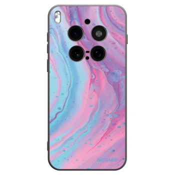 Picasee silikónový čierny obal pre Vivo X300 Pro - Pink liquid