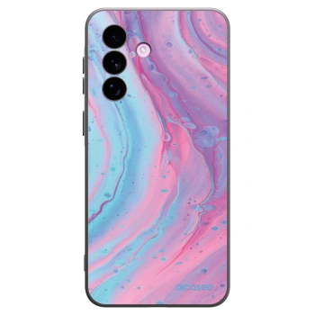 Picasee silikónový čierny obal pre Samsung Galaxy A57 5G - Pink liquid