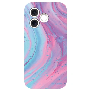 Picasee silikónový čierny obal pre Honor 600 Lite - Pink liquid