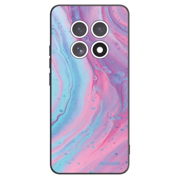 Picasee silikónový čierny obal pre Xiaomi Redmi Note 15 5G - Pink liquid