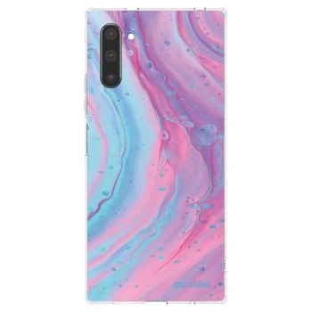 Picasee silikónový prehľadný obal pre Samsung Galaxy Note 10 N970F - Pink liquid