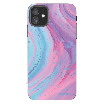Picasee silikónový prehľadný obal pre Apple iPhone 11 - Pink liquid